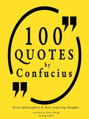 cover image of 100 quotes by Confucius